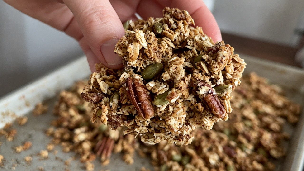 Pumpkin Spice Granola: Easy Gluten Free Recipe in 45 Min 5 pumpkin spice granola 3