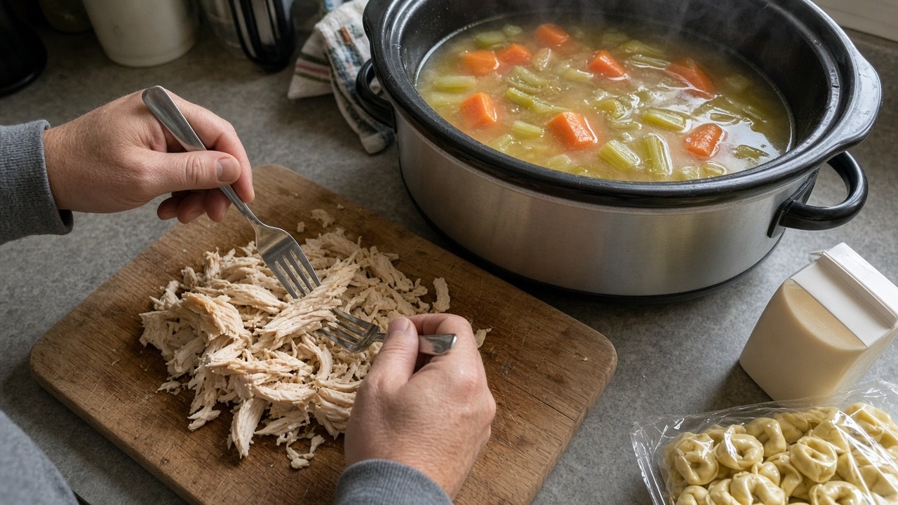 slow cooker chicken tortellini soup 2