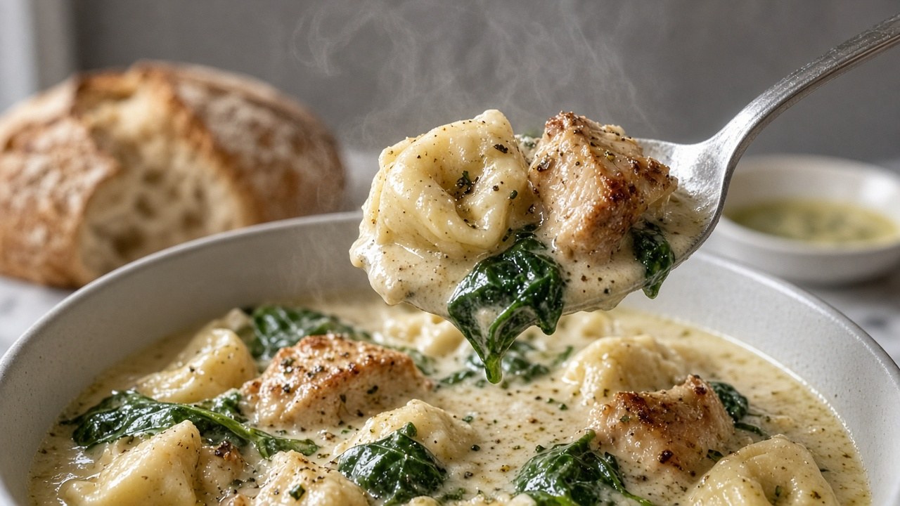 slow cooker chicken tortellini soup 3