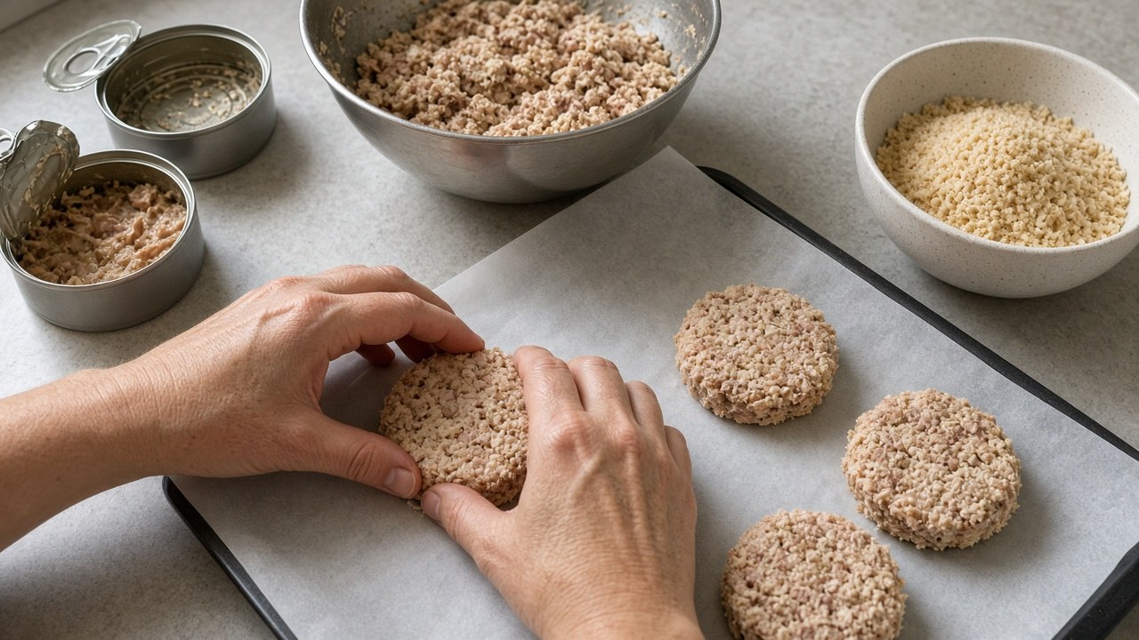 Tuna Patties: Easy Crispy Canned Tuna Dinner in 25 Minutes 4 tuna patties 2
