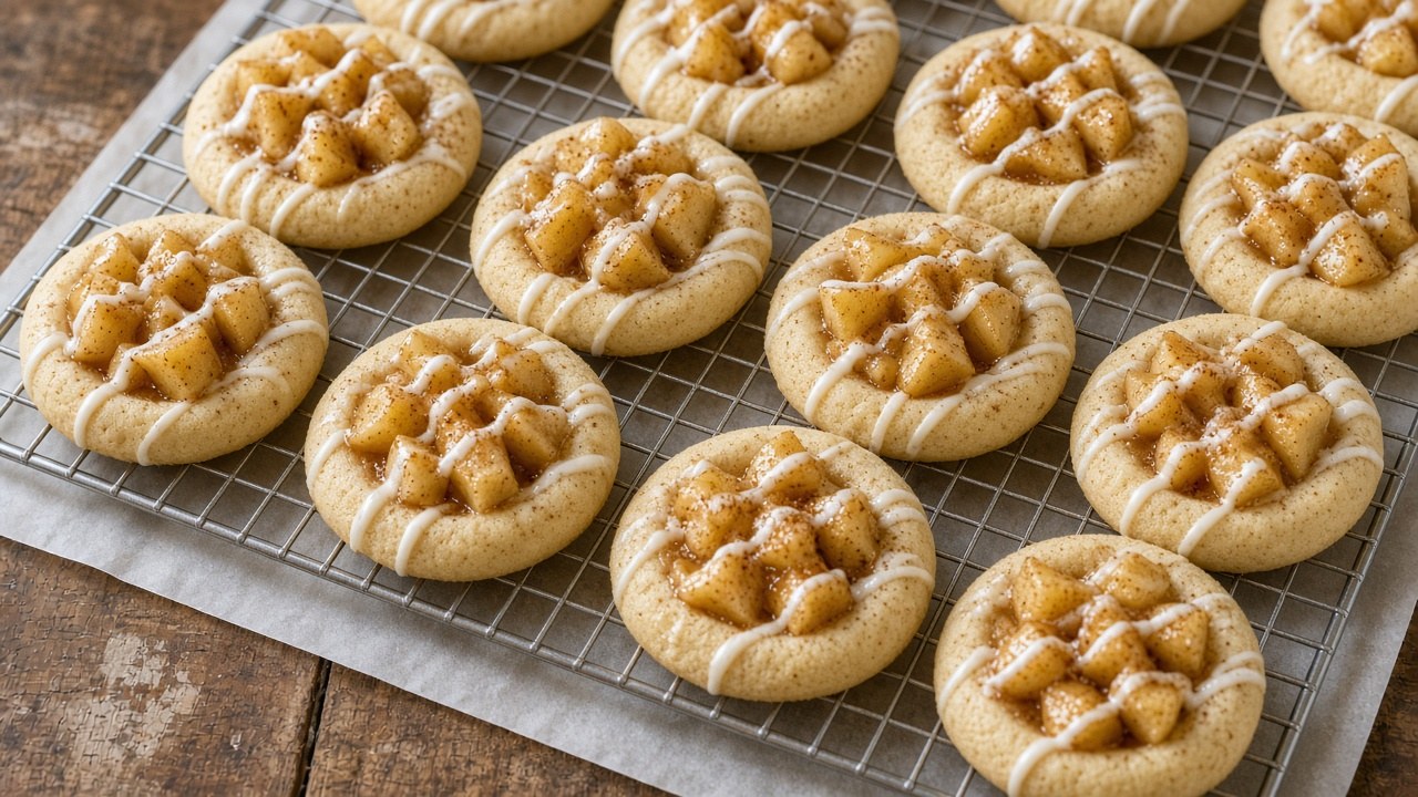 Apple Pie Cookies: 18 Easy Vegan Thumbprint Cookies 2 vegan apple pie cookies 1