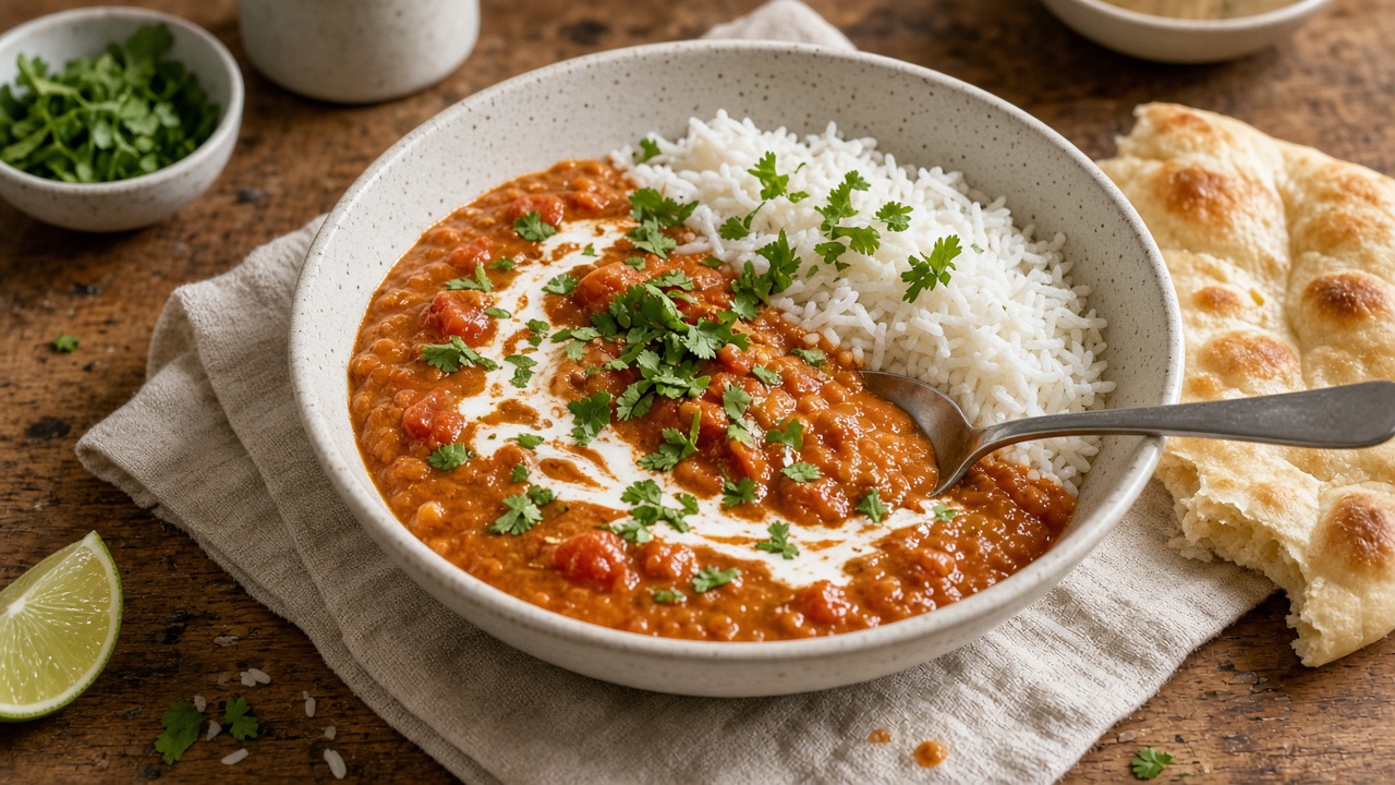 vegan lentil curry 1