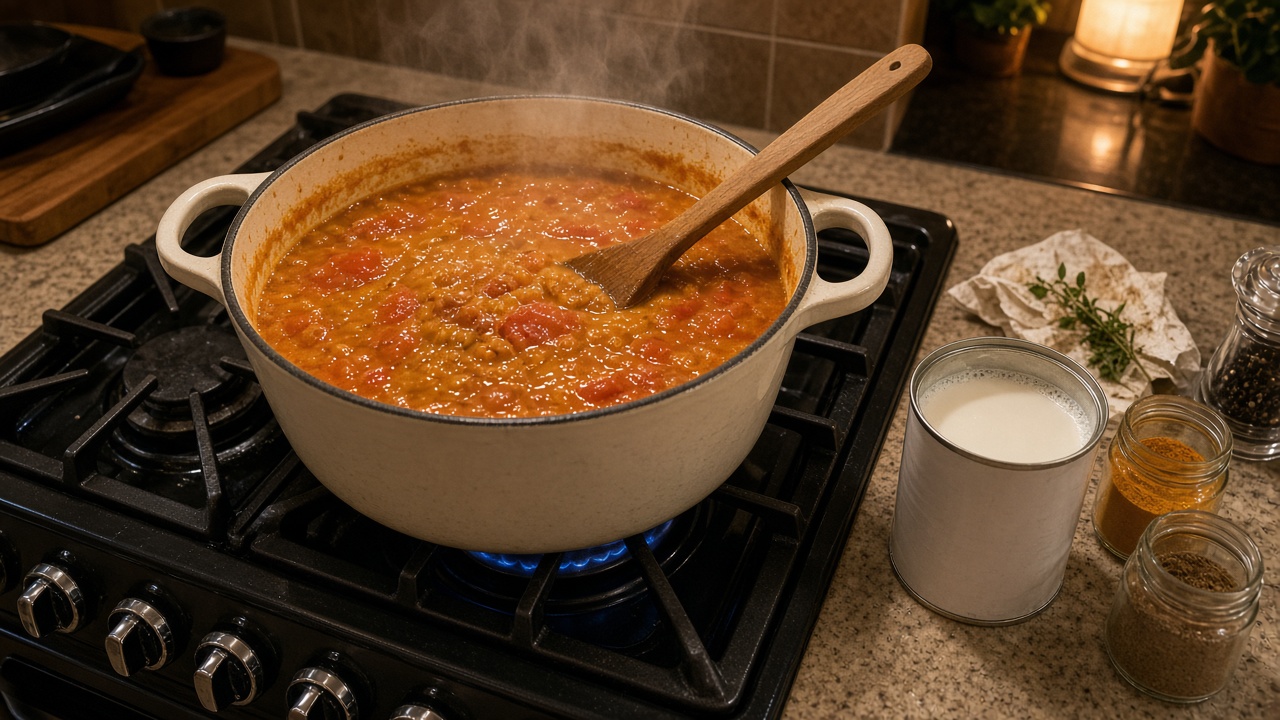 vegan lentil curry 2